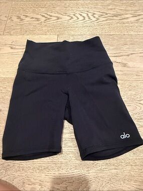 ALO Yoga Black High-Rise Bike Shorts